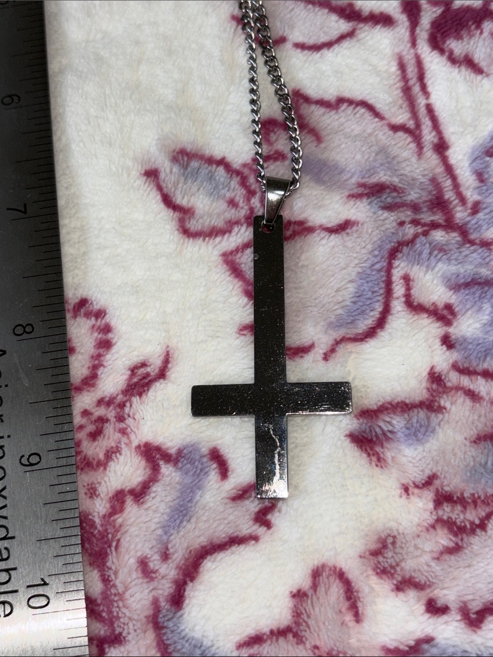 Inverted Cross Necklace